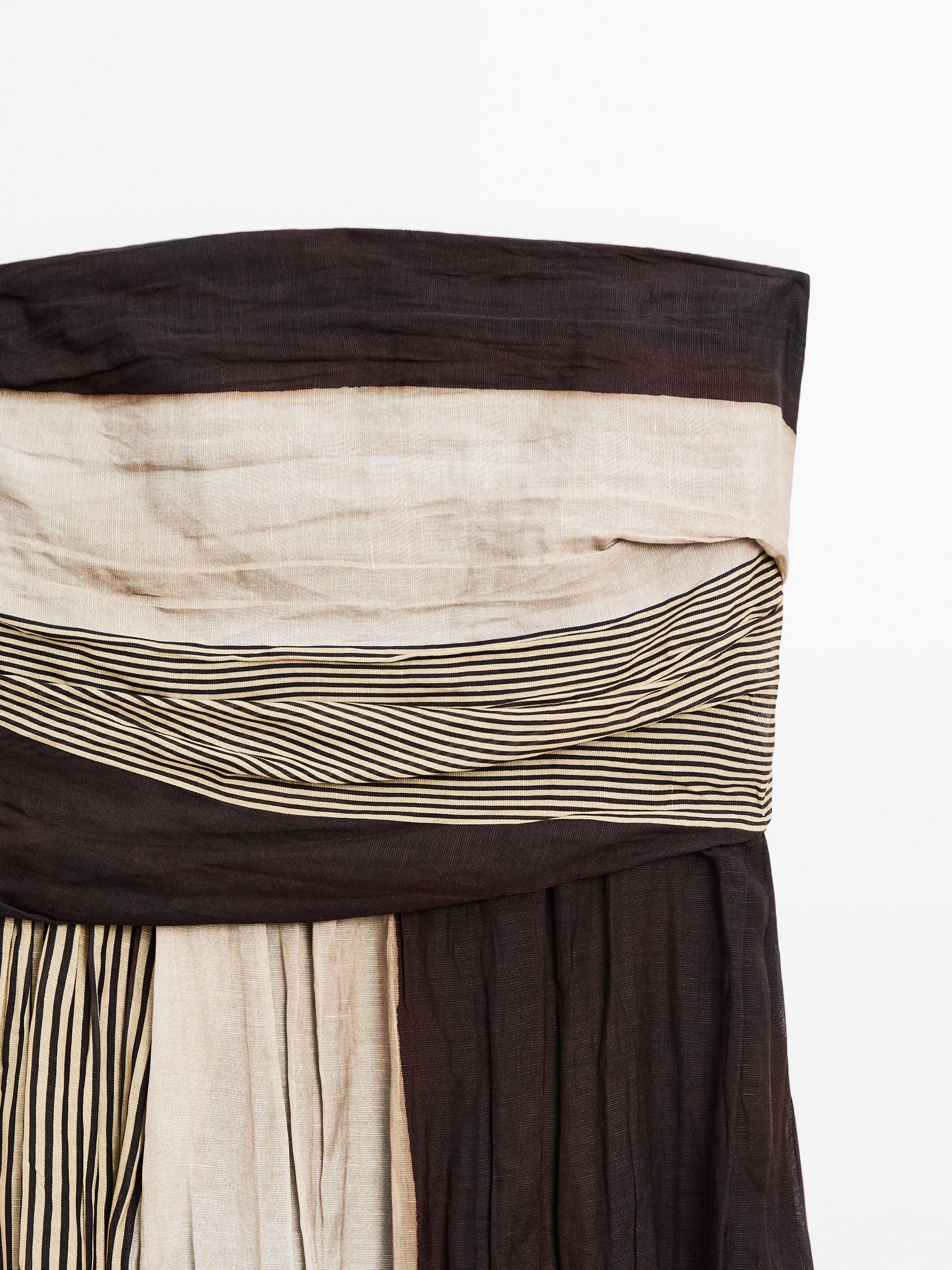 Robe bustier froncée